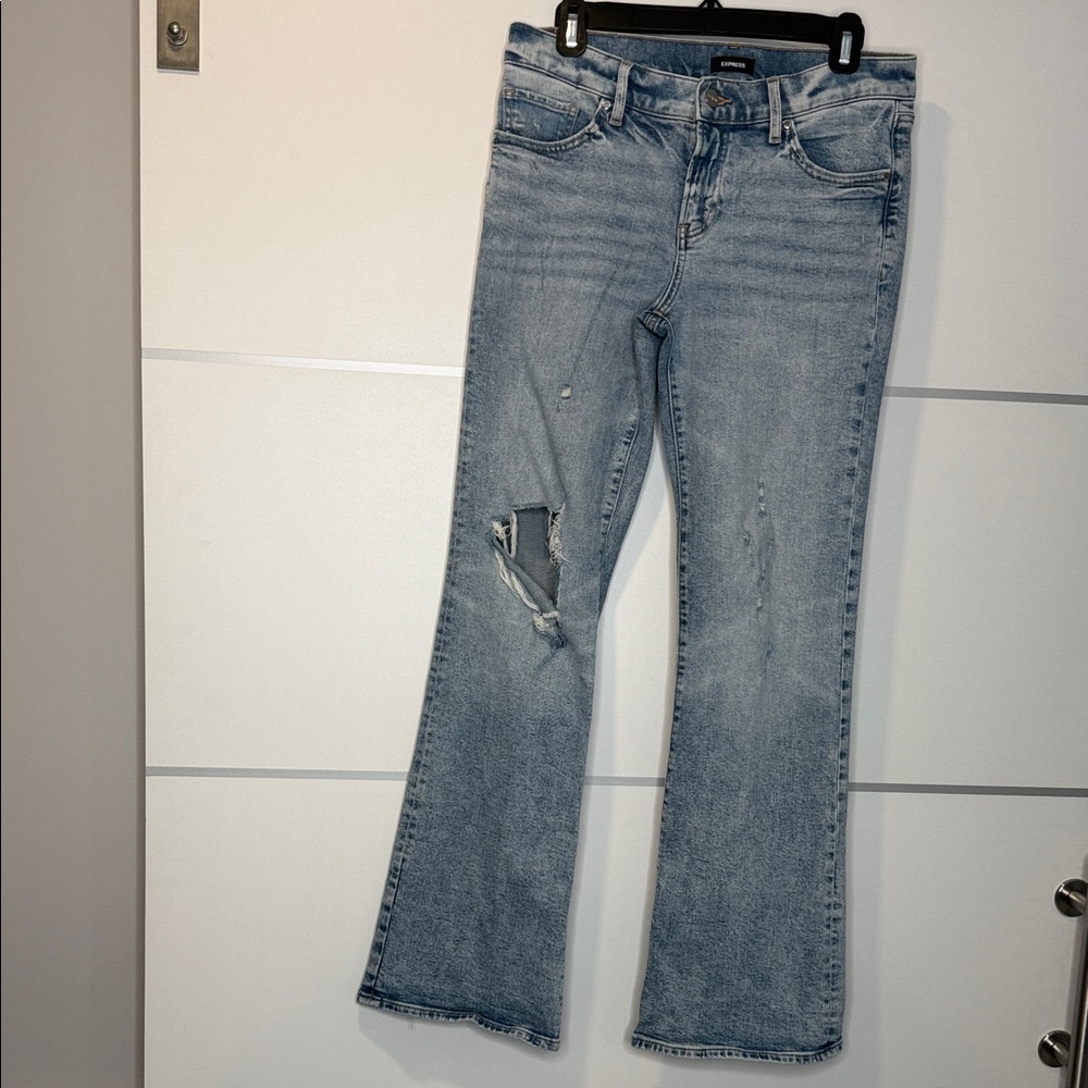 Express Blue Boot Cut low rise Jeans